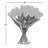 20 Picecs PU Fake Tulips in Cylinder Glass Vase with Fake Water for Home Decor-153670183