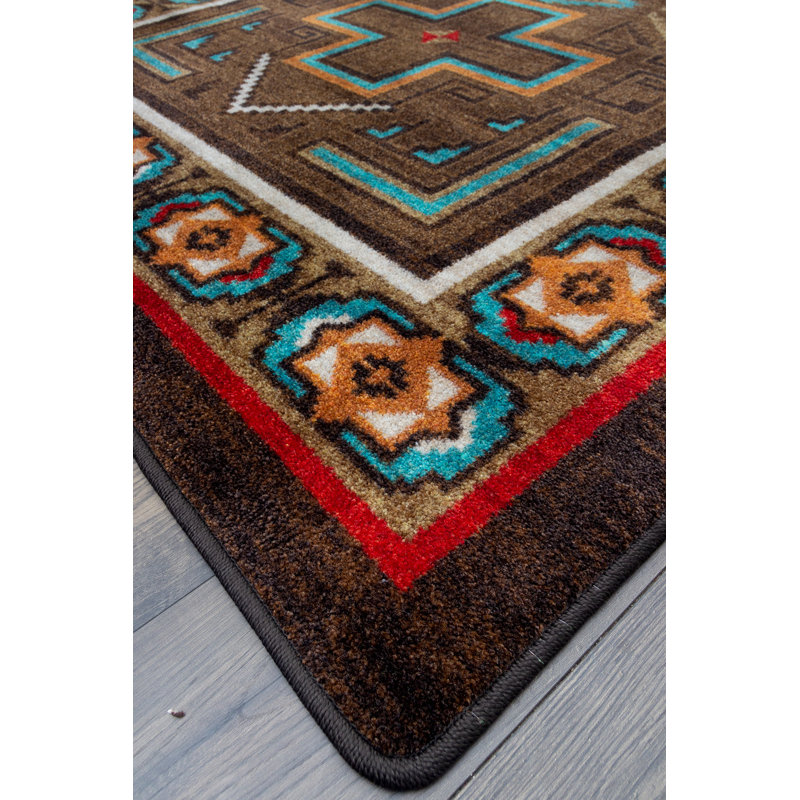 Southwestern Indoor Rug, Round 7'7"