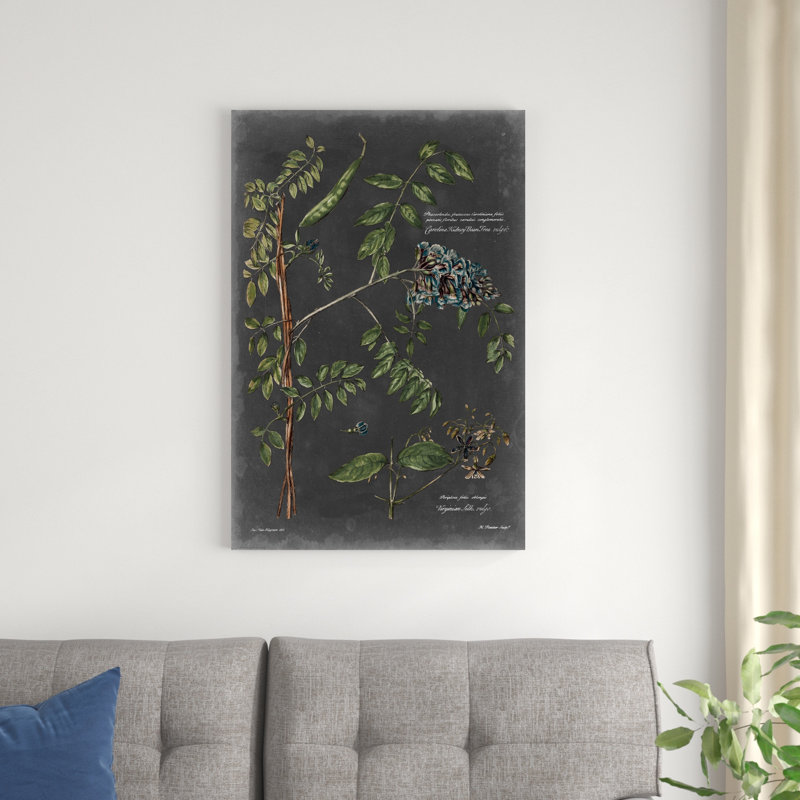 Tableau botanique rétro VII, H 36 po x l 24 po x P 1,25 po