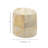 Alīna Leather Handmade Cowhide Living Room Stool with Patchwork Pattern-91585991