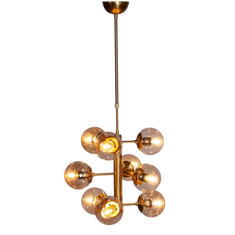 Stephon 9 - Light Sputnik Modern Linear Chandelier