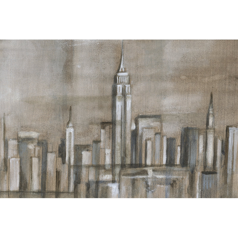 Metropolitan Skyline II by Ethan Harper - Wrapped Canvas Print, 61cm H x 91cm W