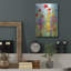  «Floral Fields 1» par Art Licensing Studio, art mural en métal, 12 po x 16 po