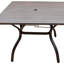 Table de salle à manger de patio 37,8 po avec trou pour parasol