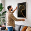 Golden Leopard Minimalist - Wrapped Canvas-1329663047-1329663421