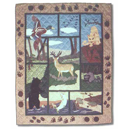 Wilderness Quilted Throw Blanket