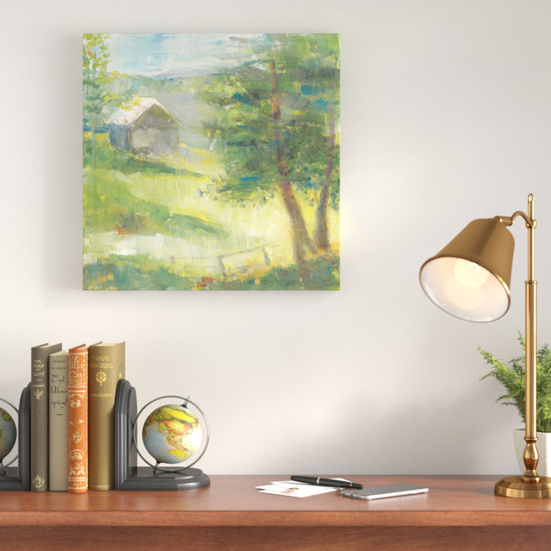 «Gray Barn», reproduction de peinture acrylique sur toile encadrée, H 36 po x l 36 po x P 1,5 po, Toile tendue