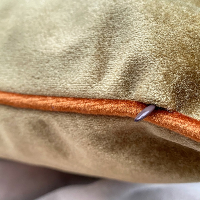 Housse et insert de coussin intérieur / extérieur en polypropylène Kealey, Cuivre / beige