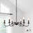 Ercel 6-Light Dimmable Classic Candle Style Rustic Linear Farmhouse Chandelier for Kitchen Island -93662853