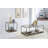 Aamiya 34'' Glass Top Console Table
