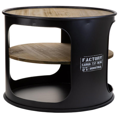Aiobha 47cm W Metal Bedside Table