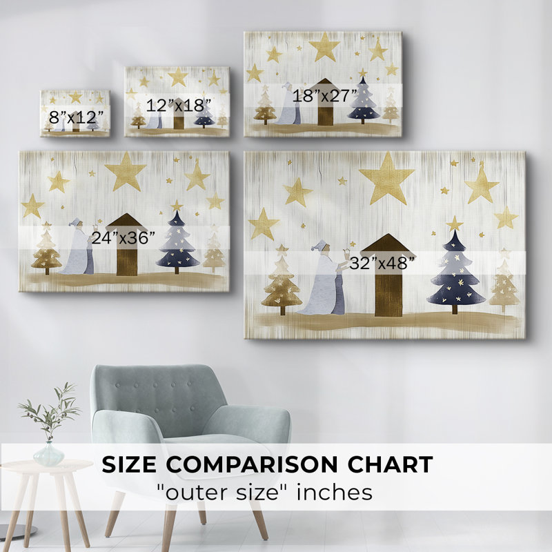 Christmas Holiday Arts - Toile tendue avec châssis, H 40 po x l 60 po