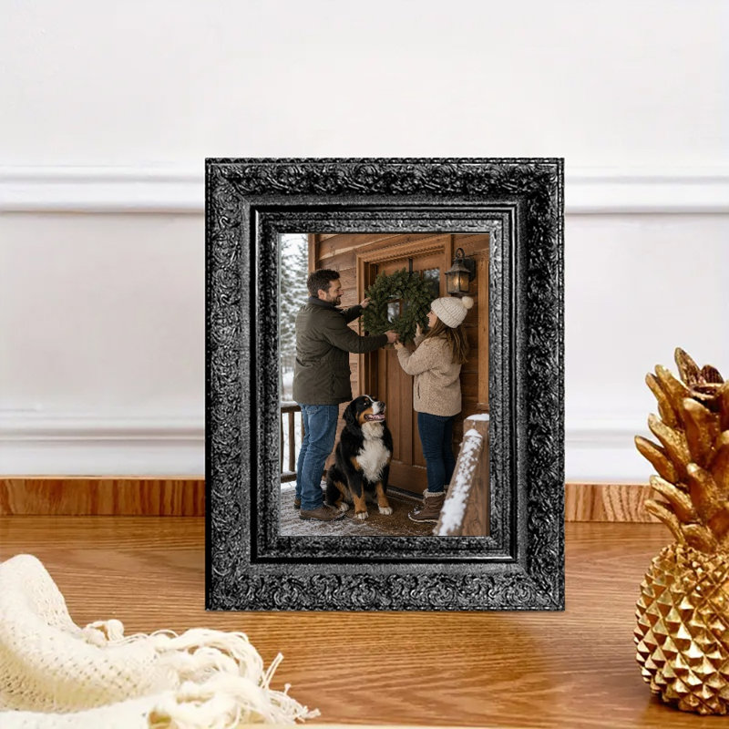 Cadre photo noir 1 PC 11 "x 14" de style rétro avec affichage horizontal ou vertical, Noir, 1, 11" W x 14" H