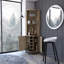 Armoire de bar 5 tablettes Macadamia