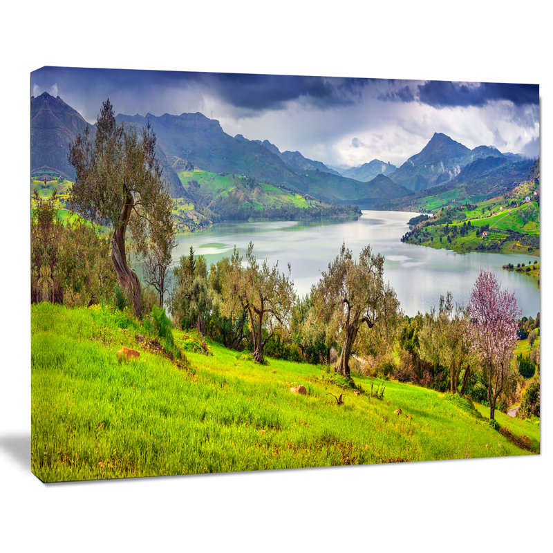 Lac Rosamarina, impression sur toile tendue, H 20 po x l 20 po x P 1 po