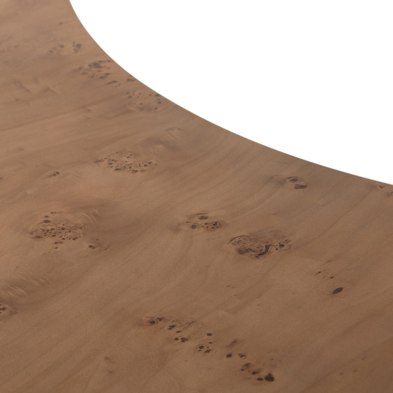 Leeds Writing Desk, Caramel Burl