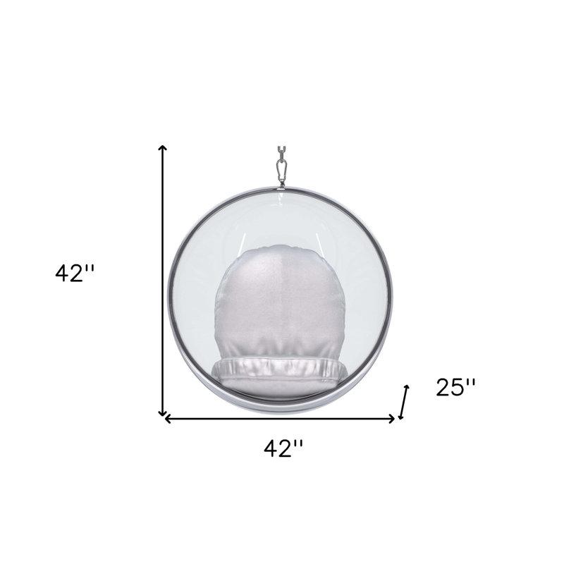 Fauteuil ballon argenté Gracie Mills