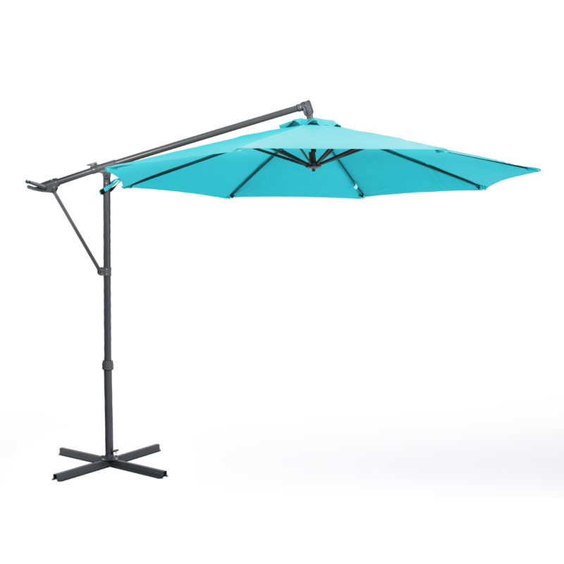 Parasol suspendu 10 pi Brownett, Bleu clair