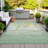 Machine Washable Indoor/Outdoor Xhevrie Green Rug-112059545