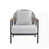 Gray Cushion/Black Frame