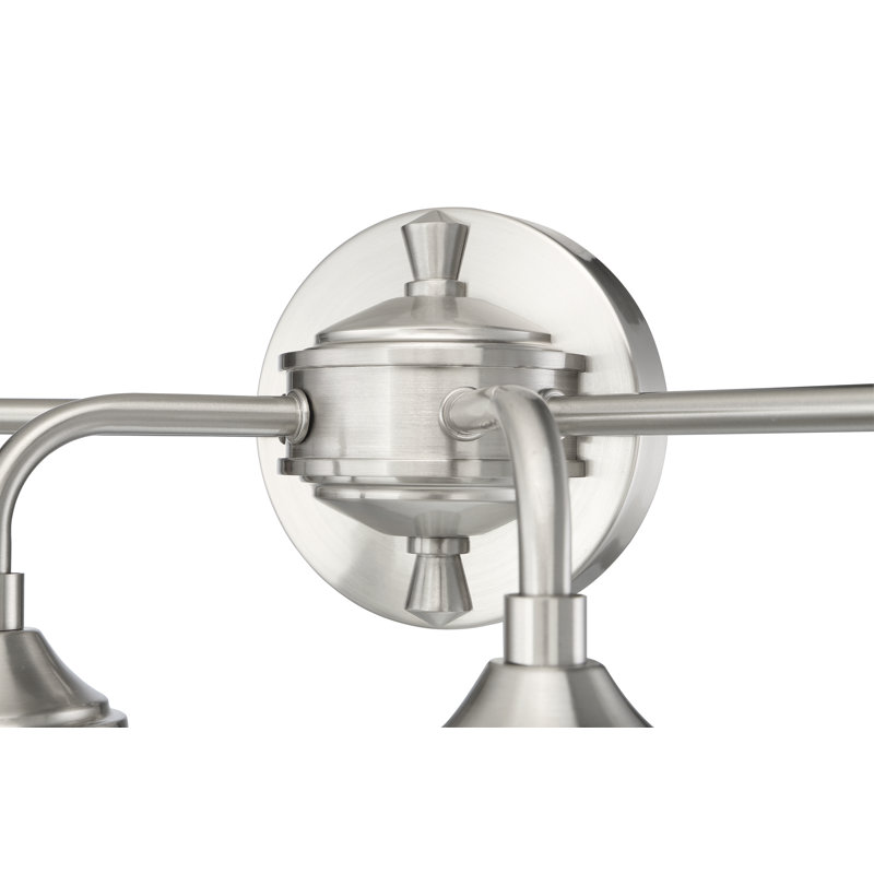 Éclairage pour meuble-lavabo 4 lumières Upney, Nickel poli brossé