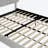 Platform Frame Bed with Adjustable Tufted Headboard-107155938