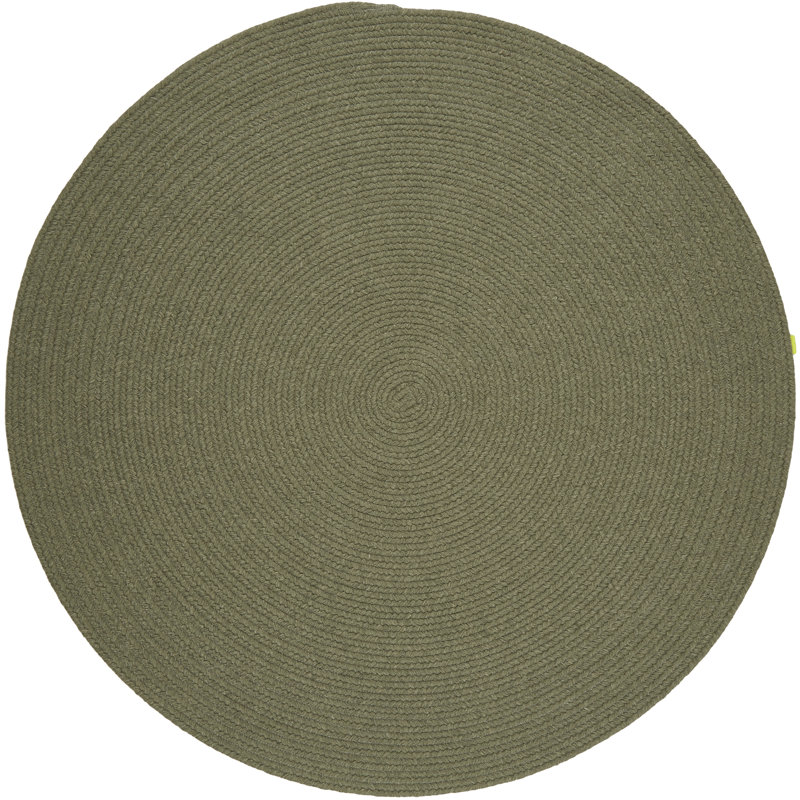 Smyth Hand Braided Wool Indoor Rug, Round 8'