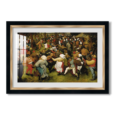 La danse du mariage (2), v. 1566-pieter Bruegel l'Ancien - toile sur mesure encadrée