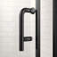 Porte de douche pivotante simple à panneau pivotant 27,5-29 pouces avec verre trempé transparent 1/4 de pouce Pivot