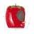 Bird Feeder Ceramic Stoneware Strawberry Design Home Garden Use - 6" Red & Green