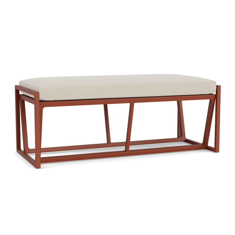 Summit Outdoor Dining Bench, Peacock, Beach Natural