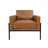 Oliverio 30.5'' Wide Metal Leg Accent Chair-185069432