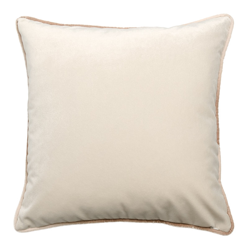 Velvet Pillow Cover & Insert, Latte, Square 20"