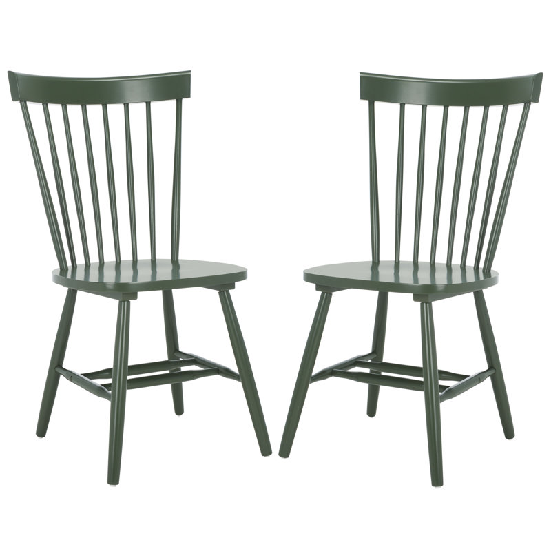 Paulo Solid Wood Slat Dining Chair, Dusty Green