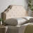 Tufted Upholstered Headboard With Durable Metal Legs-1008109240