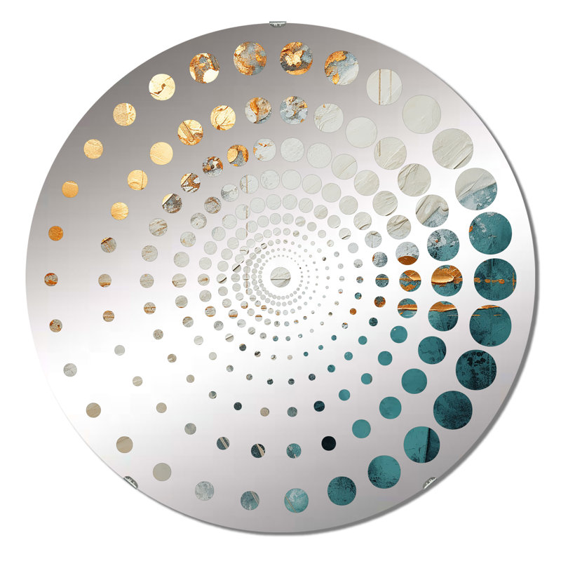 Guss - Miroir mural spiralé, 31,4 po x 31,4 po
