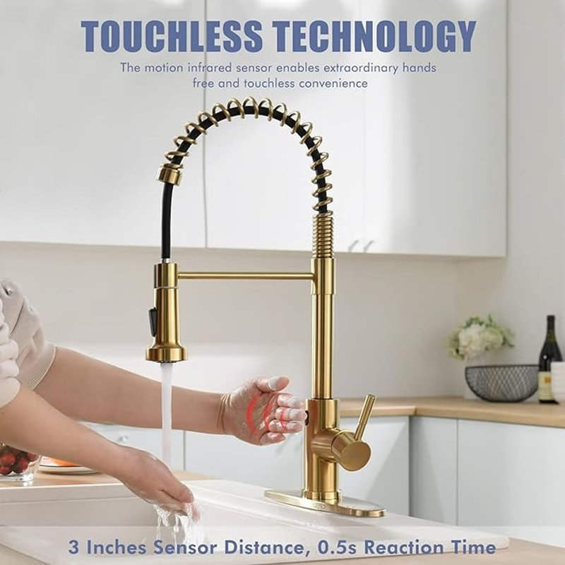Robinet de cuisine GIMILI Touchless, Doré