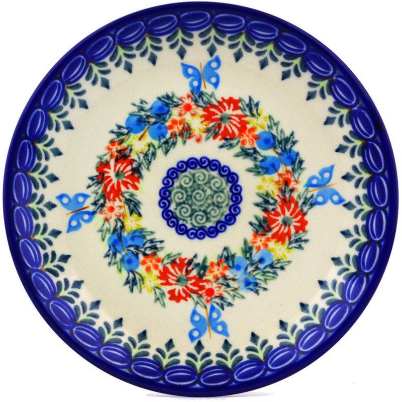 Assiette décorative à poterie polonaise lernig