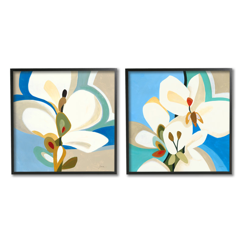 Ensemble de 2 reproductions d'art sur toile Stupell Industries par Liz Jardine, H 12 po x l 12 po x P 1,5 po