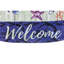 Drapeau de jardin en suède crabe welcome