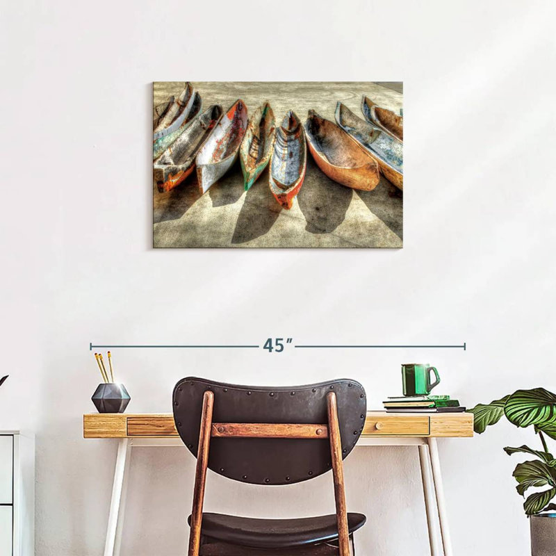 Mehar Canoes, 20" H x 30" W