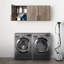 Armoire de garage murale de 54 po, armoire de rangement, armoire de salle de bain, armoire de cuisine avec 2 tablettes réglables Watse, P 12 po x l 54 po x H 24 po, gris-2081403560
