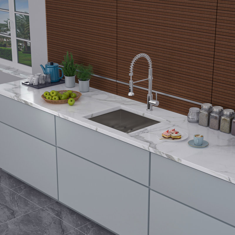 21'' L Single Bowl Stainless Steel Kitchen Sink