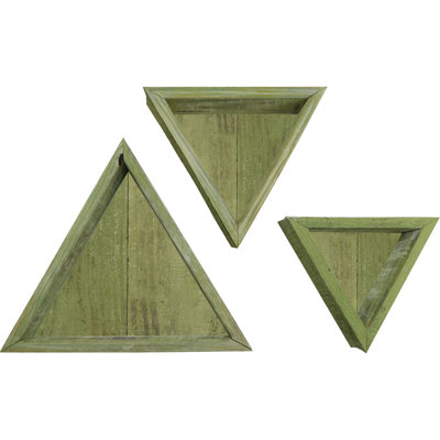 Triangle Accent Shelf with Adjustable Shelves