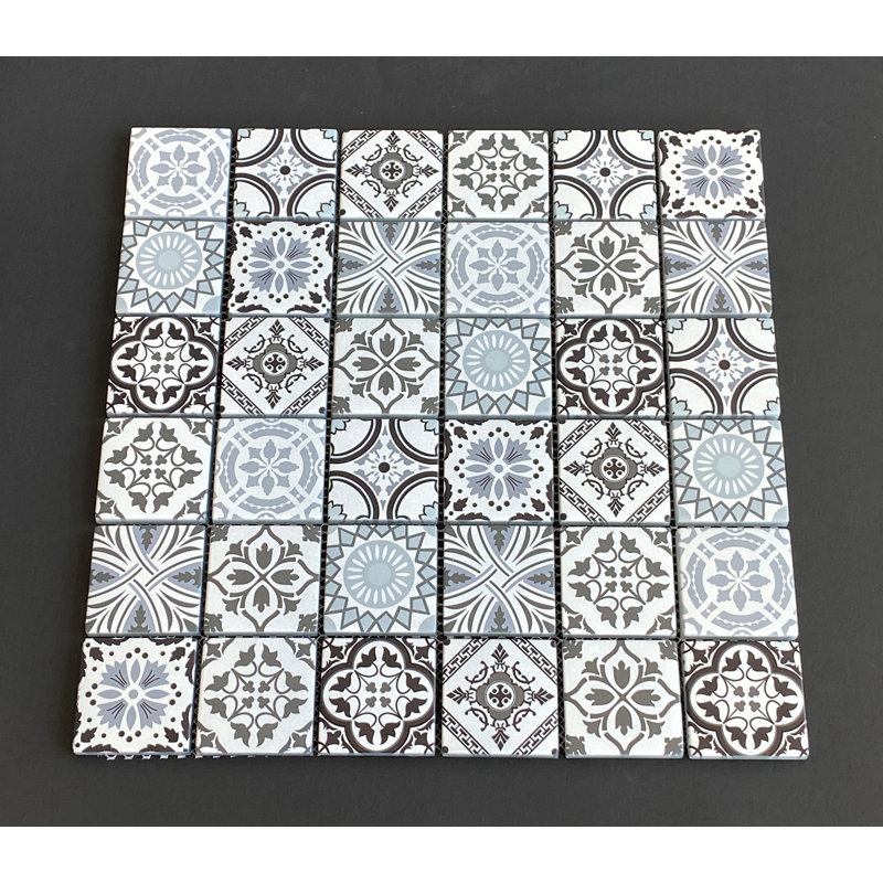 Inkjet Glass Bathroom Wall Mosaic Tile