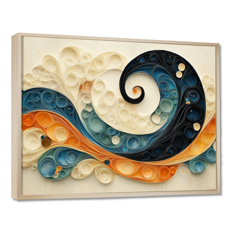 Biomorphism Vortex Of Nature I - Biomorphism, art mural, H 34 po x l 44 po, Ne s’applique pas, Wrapped Canvas