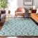 Premium Machine Washable Cerrito Teal Rug