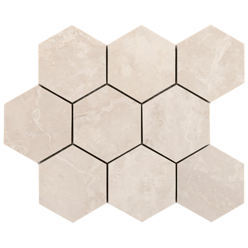 Botticino Extra Light 12 In. X 12 In. Marble Mosaic Floor And Wall Tile (5 Sq. Ft. / Each)