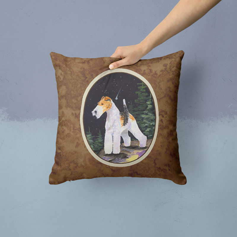 Coussin décoratif intérieur / extérieur Starry Night Fox Terrier