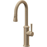 Davoli Pull-Down Prep/Bar Faucet with Button Sprayer